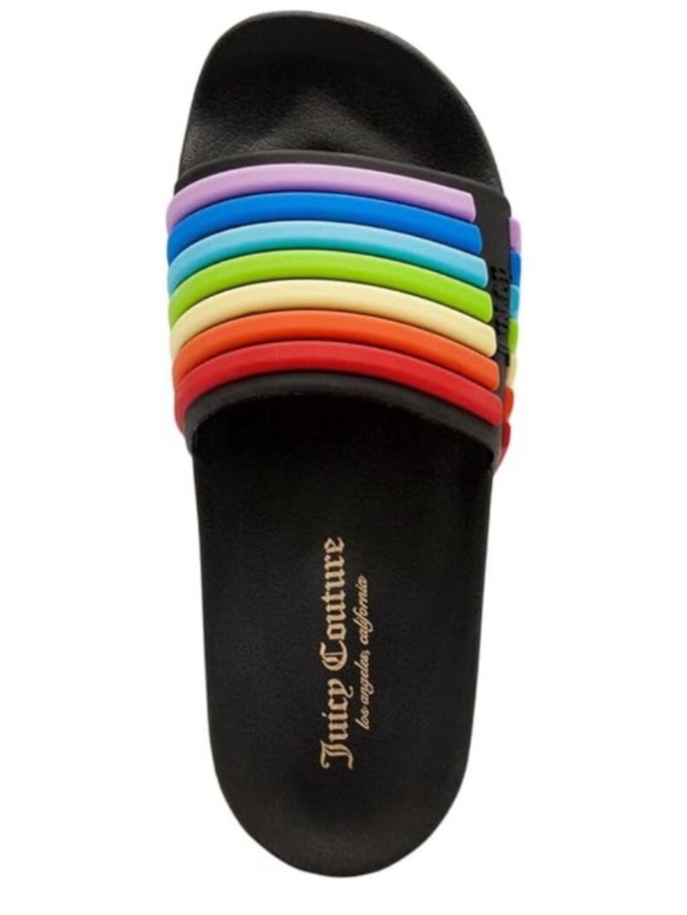 Juicy Couture Women's Wynnie Rainbow Slide sandals Sz 7